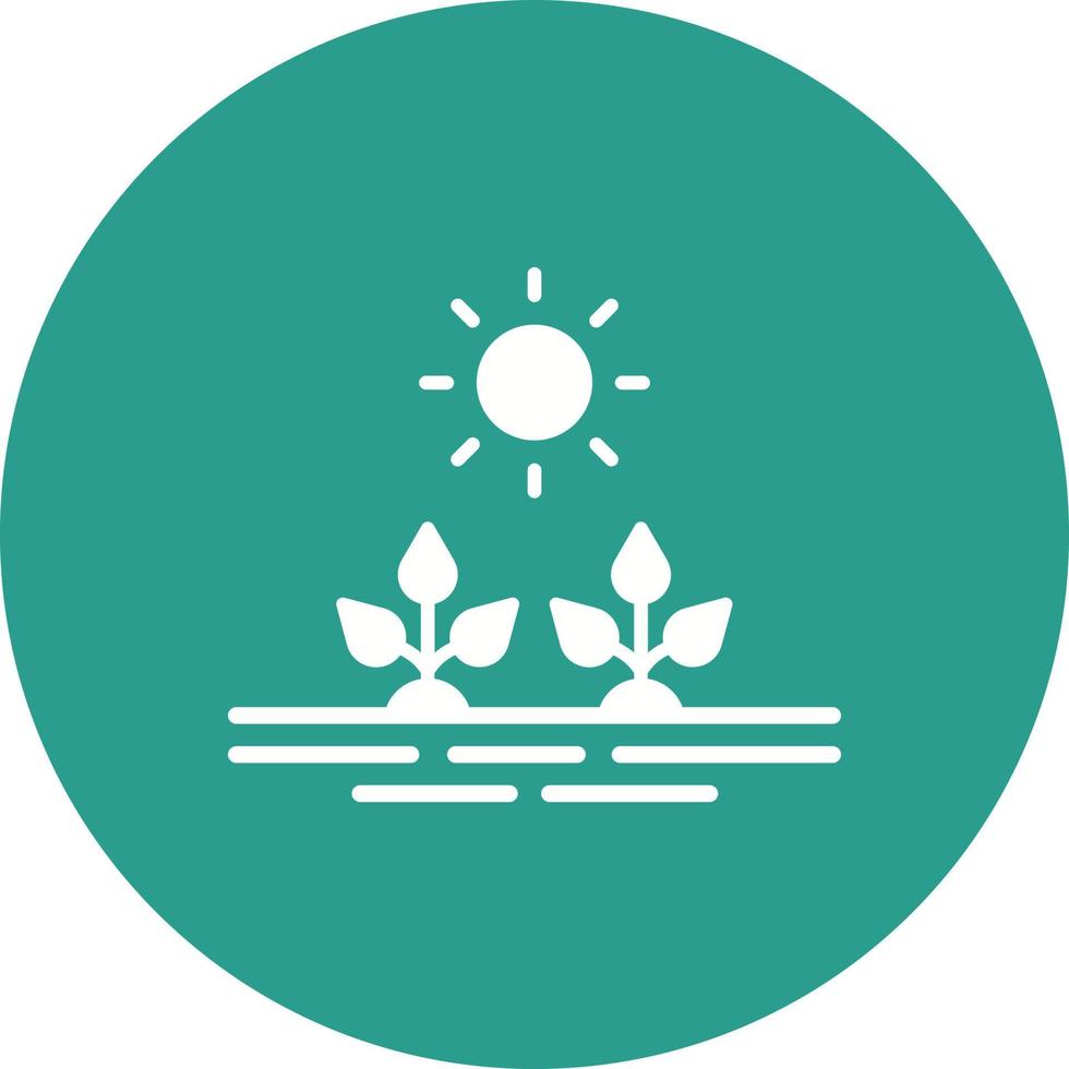 Plantation Glyph Circle Background Icon vector