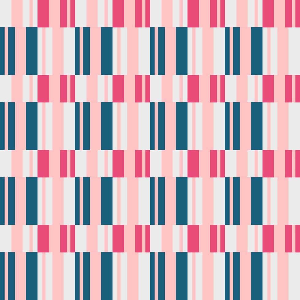 seamless pattern with stripes in checkered style vector