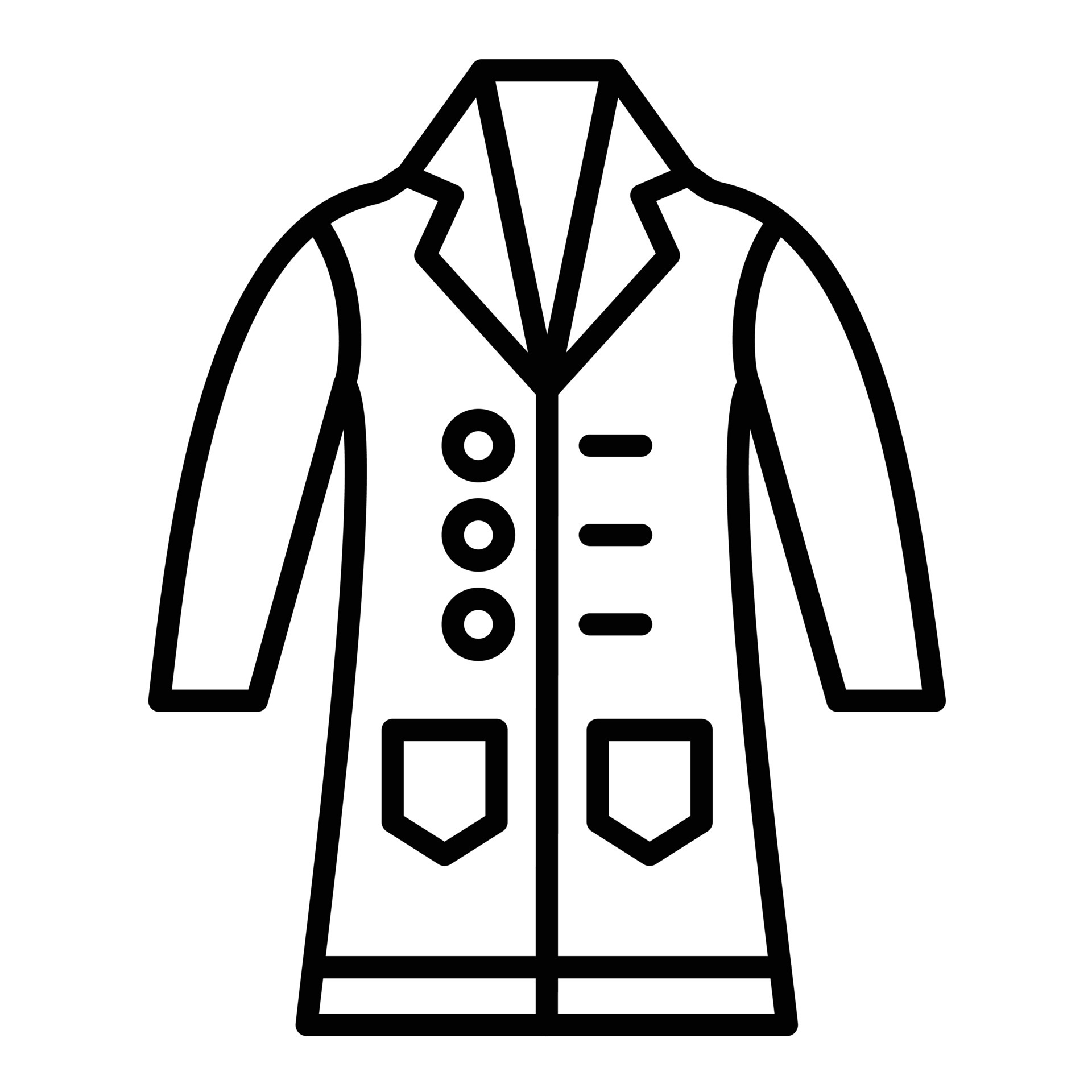 Lab Coat Line Icon 6674411 Vector Art at Vecteezy