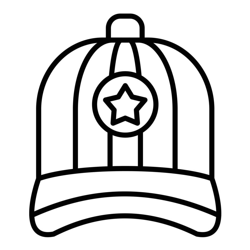 Cap Line Icon vector