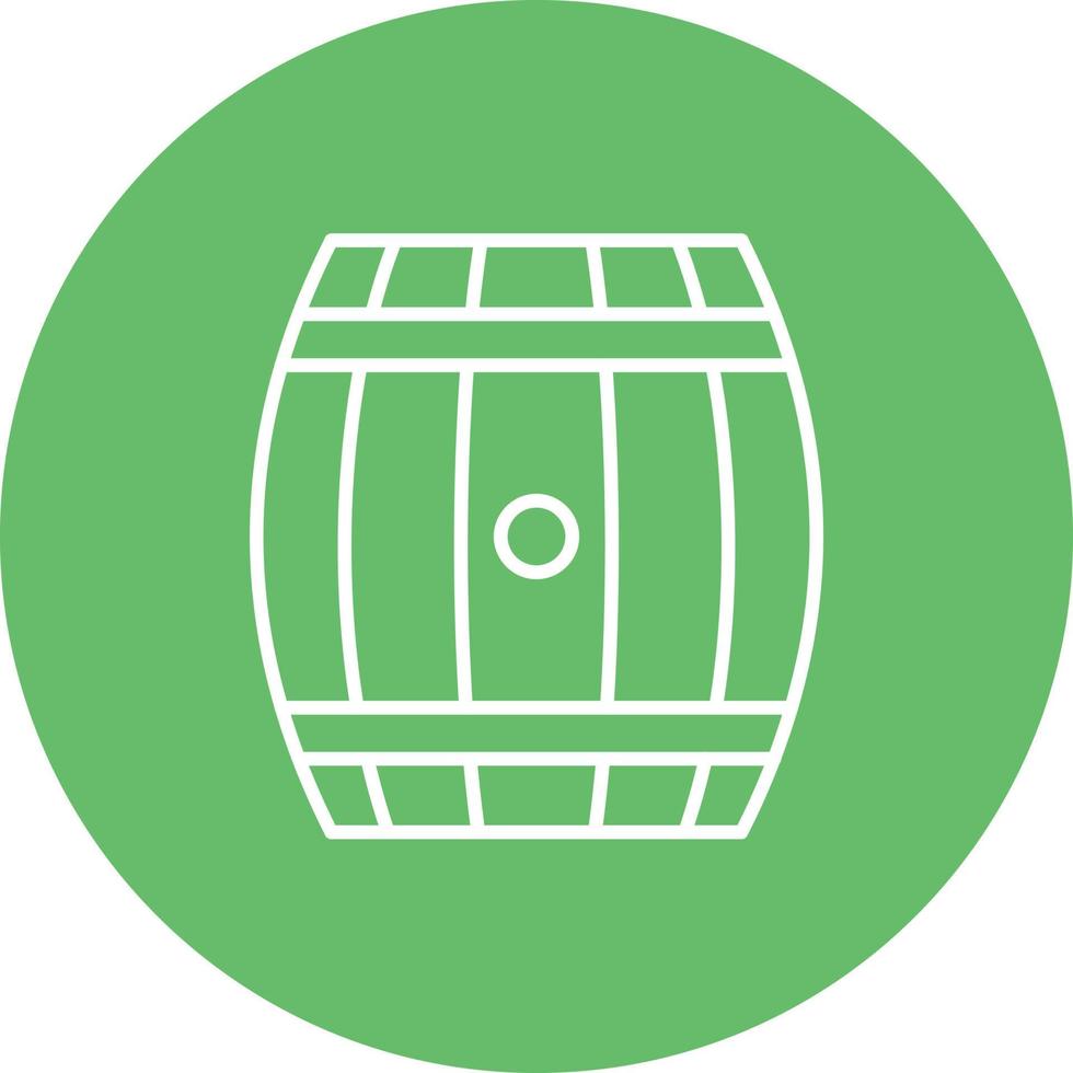 Barrel Line Circle Background Icon vector