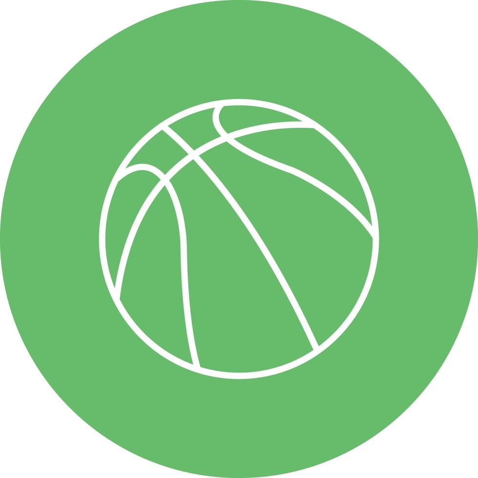 icono de fondo de círculo de línea de baloncesto vector