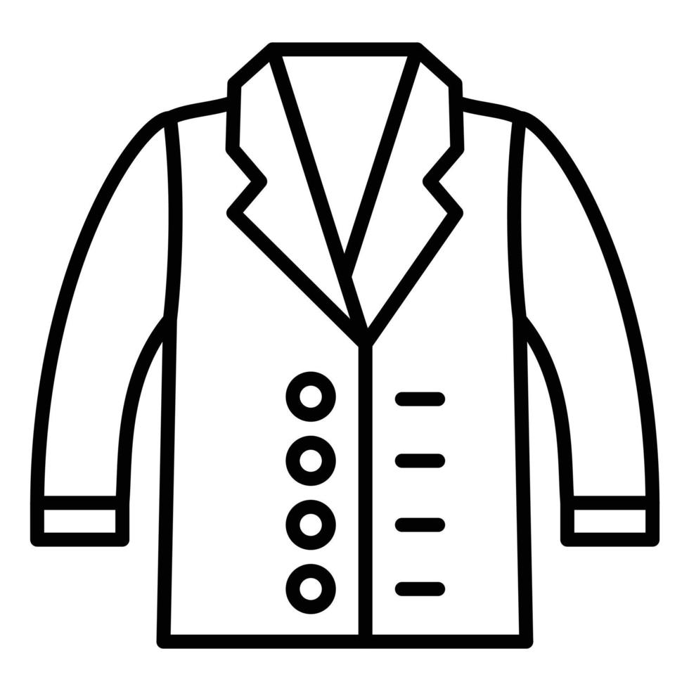 Suit Line Icon vector