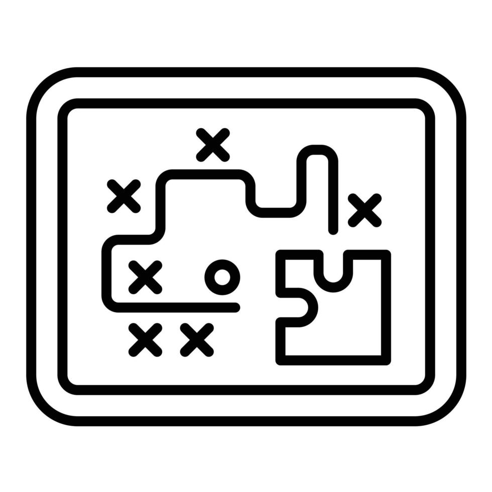Startegy Line Icon vector
