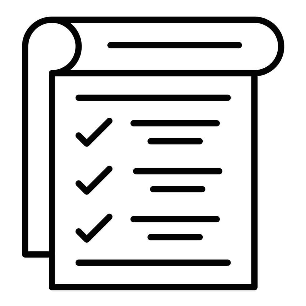 List Line Icon vector