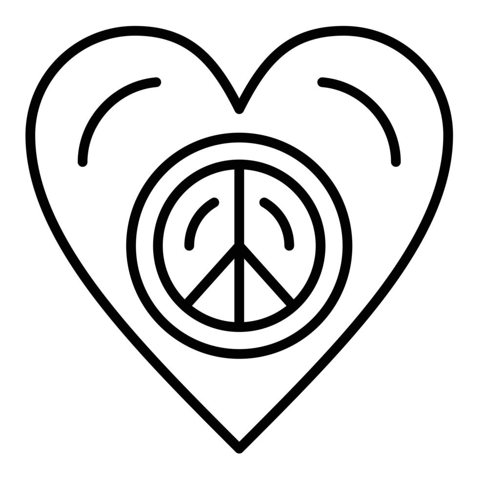 Pacifism Line Icon vector