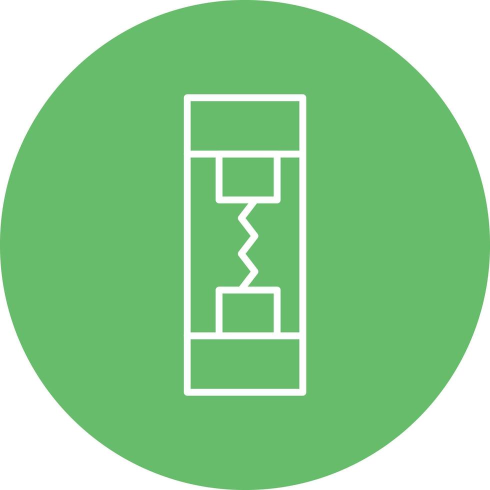 Fuse Line Circle Background Icon vector