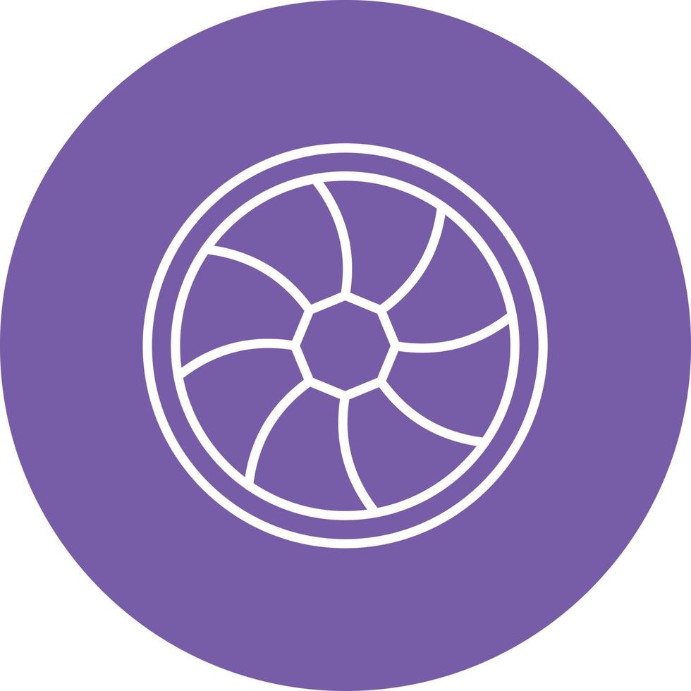 Aperture Line Circle Background Icon vector