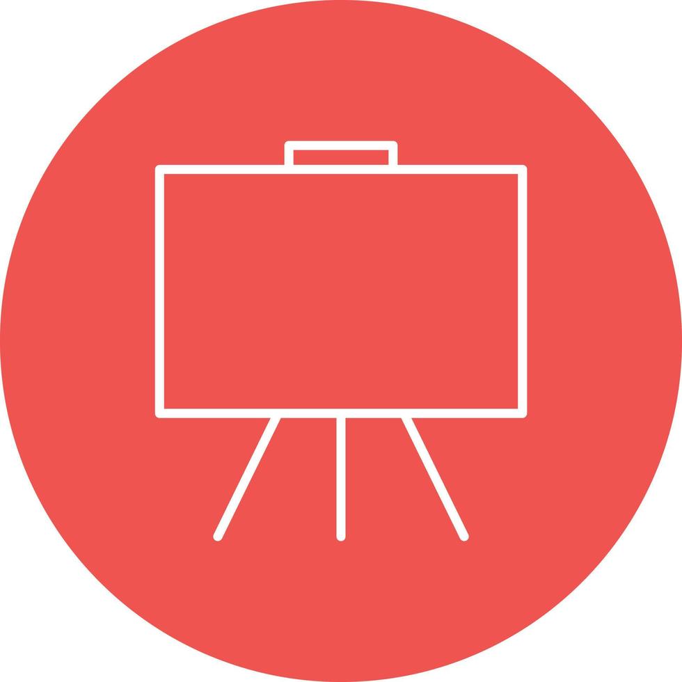 Blackboard Line Circle Background Icon vector