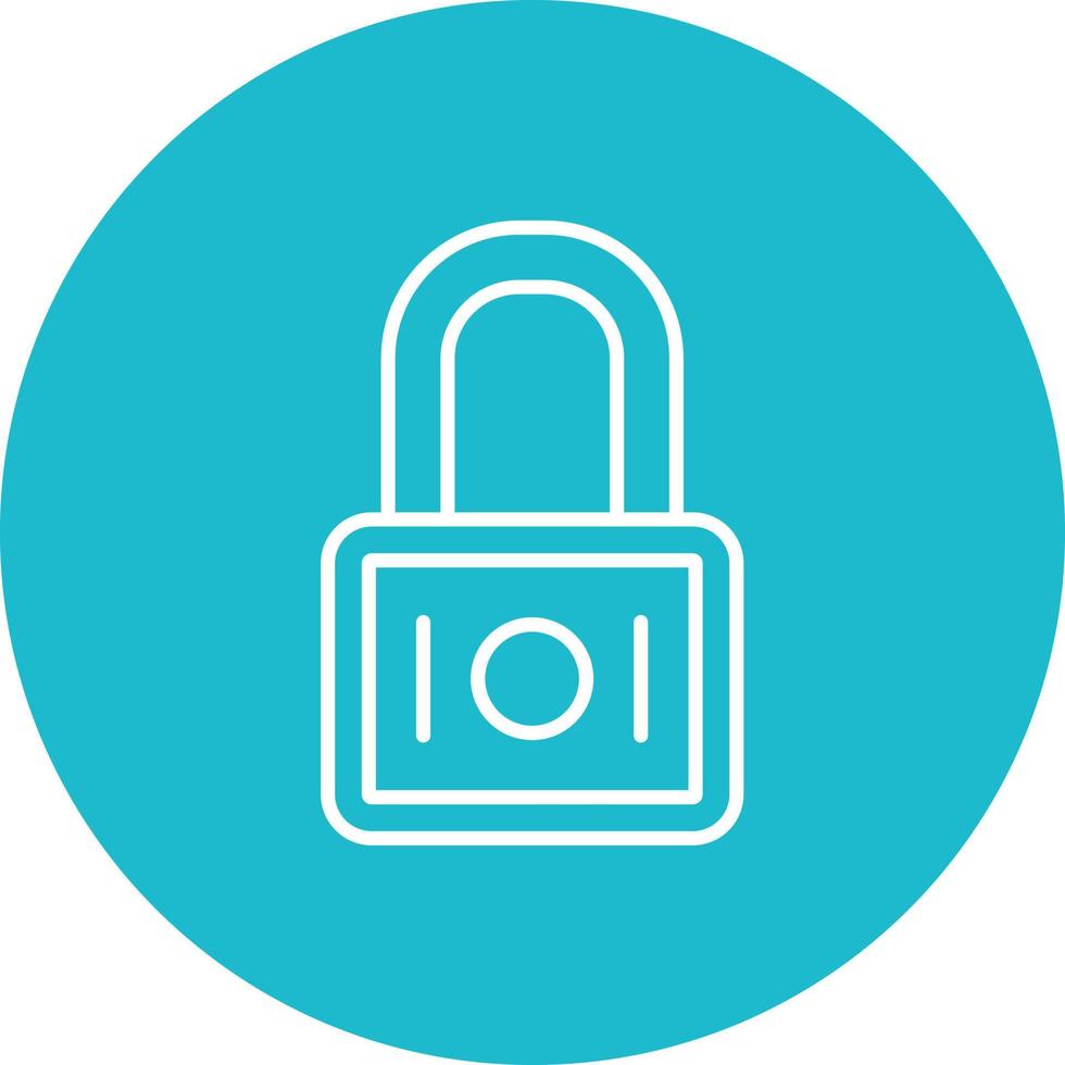Padlock Line Circle Background Icon 6675677 Vector Art at Vecteezy