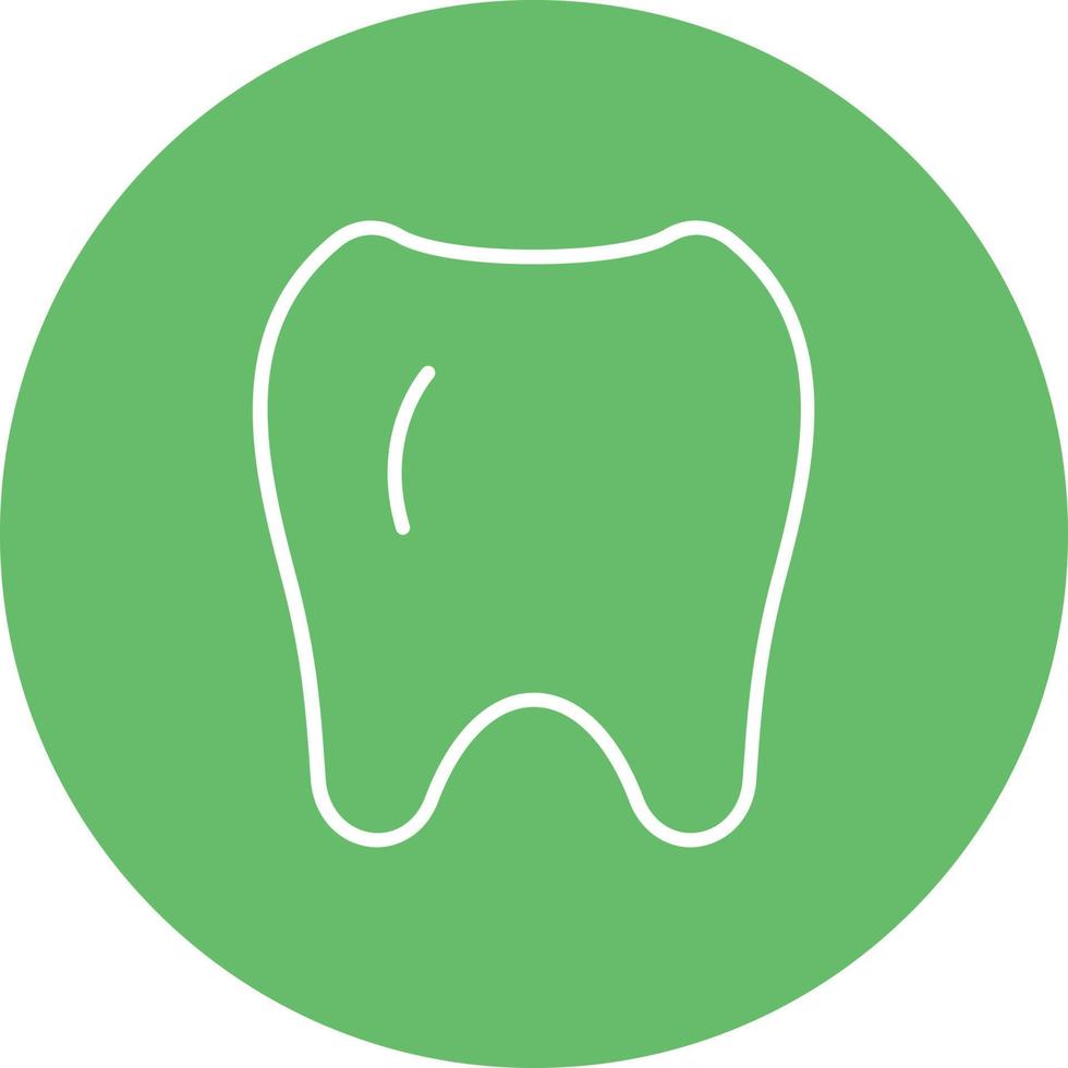 Teeth Line Circle Background Icon vector