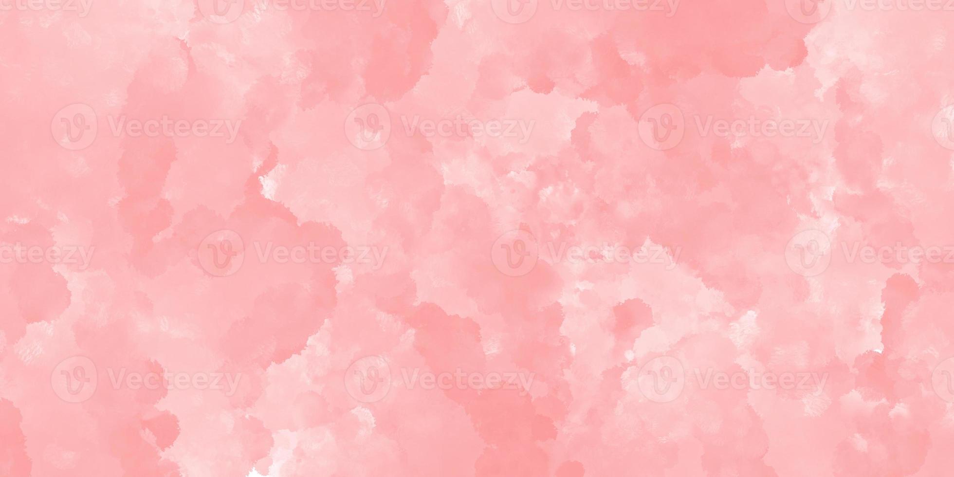 abstract pink color background with watercolor paint photo