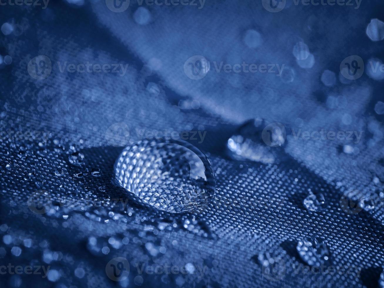 Water Drop Bubble Magnification Blue Creative Abstract Background photo