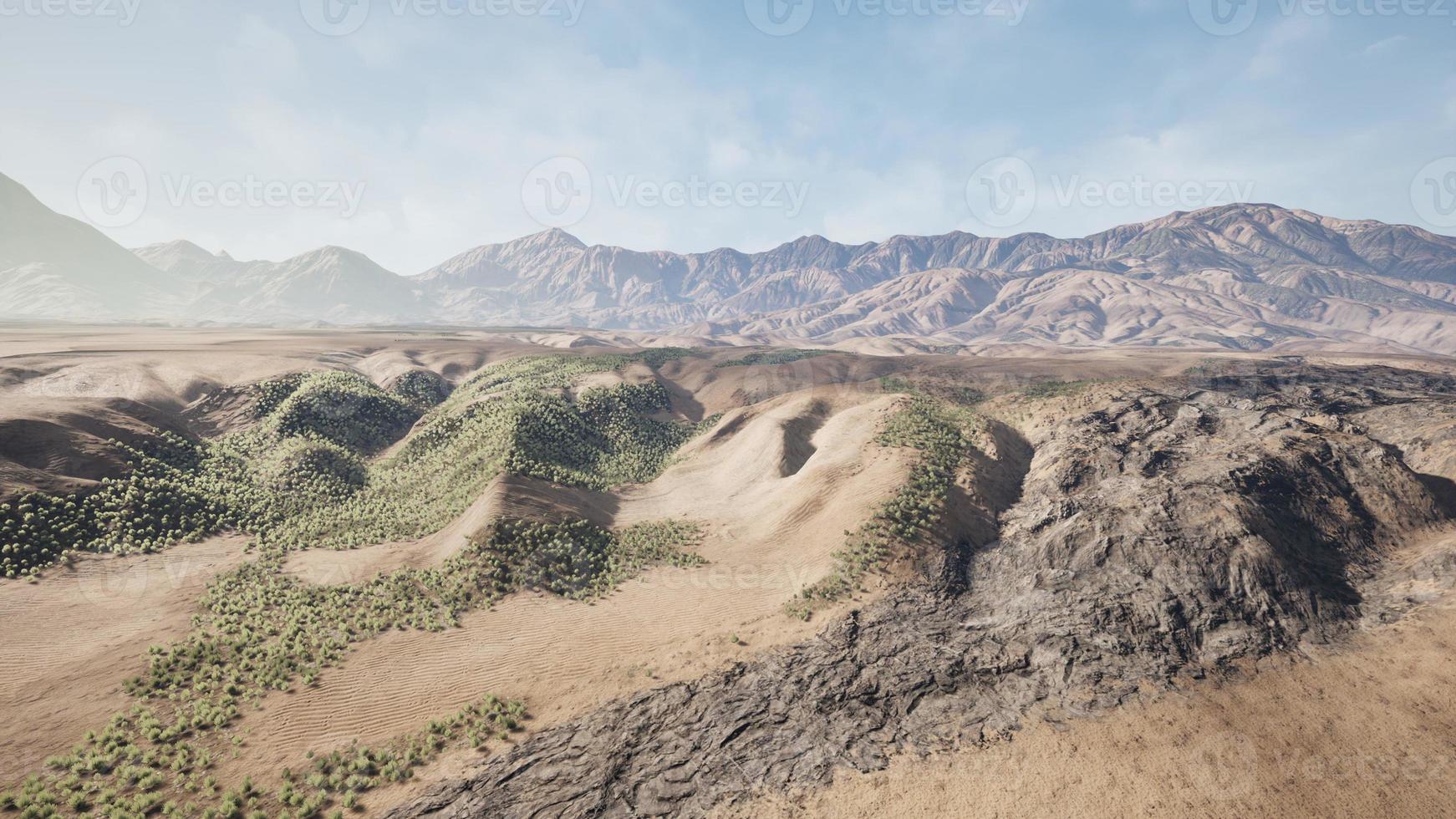 Wide view of California desert photo