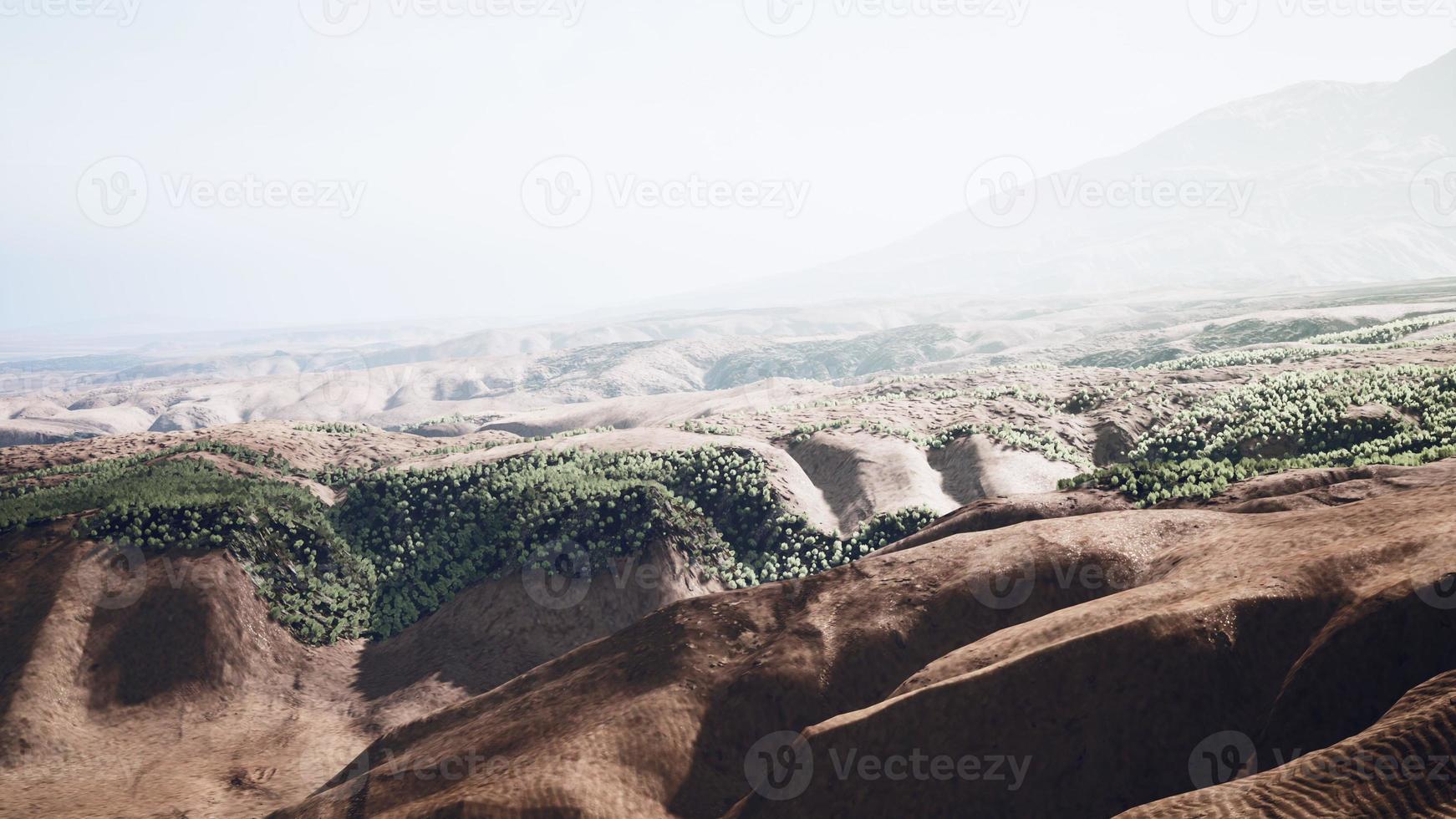 vista aérea del desierto en libia foto