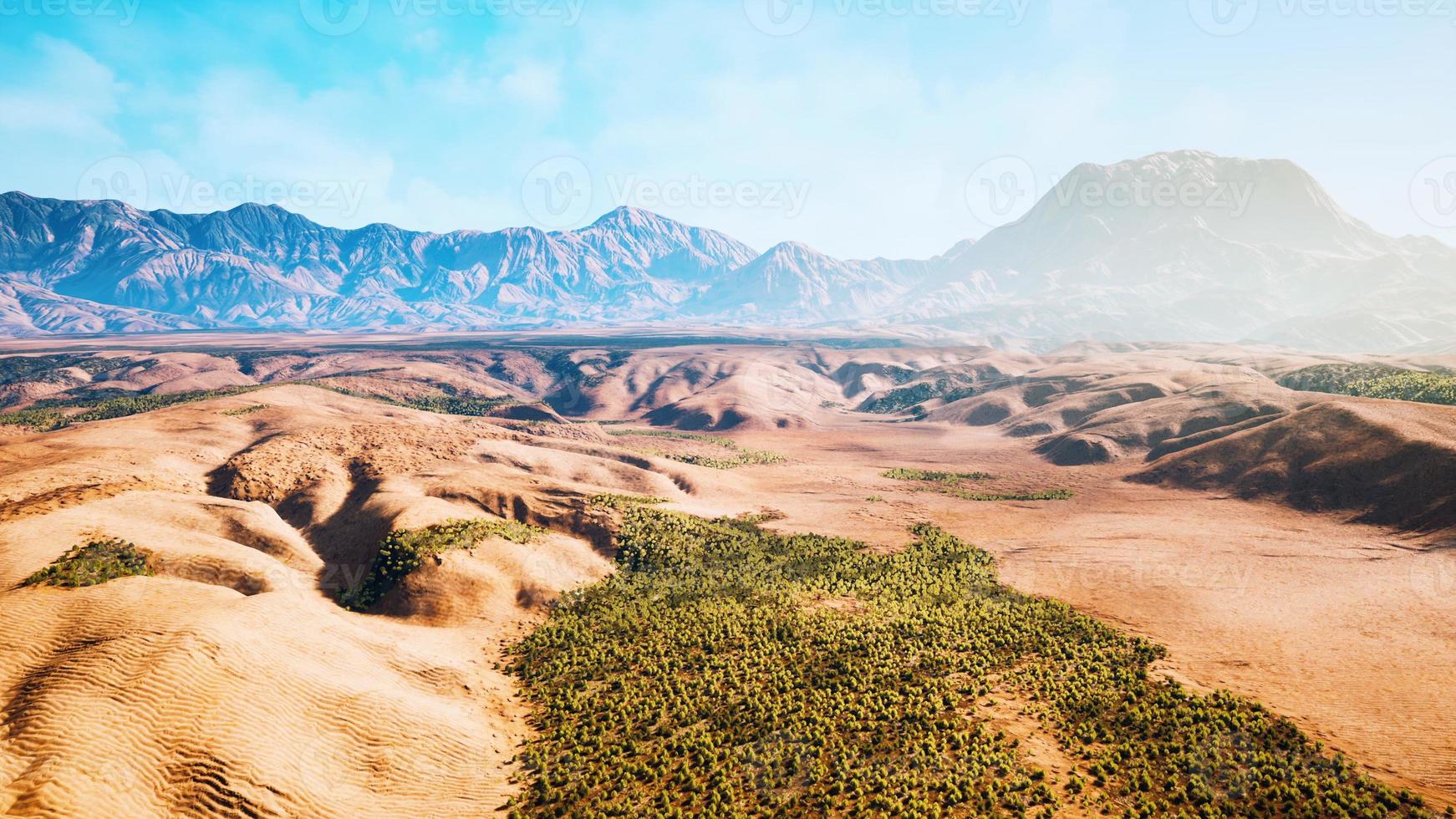 vista aérea del desierto del sahara foto