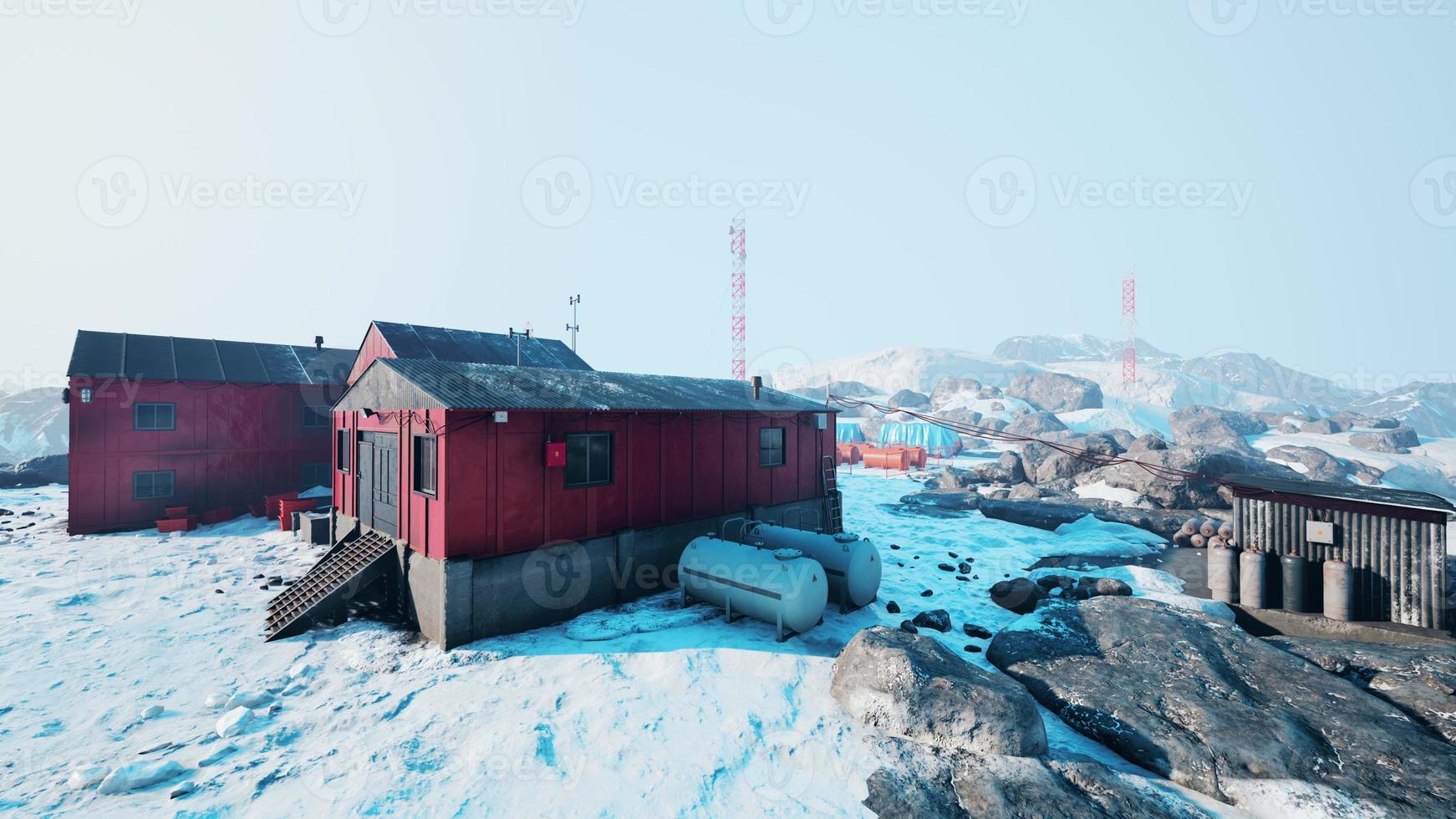 la estación marrón es una base antártica y una estación de investigación científica foto