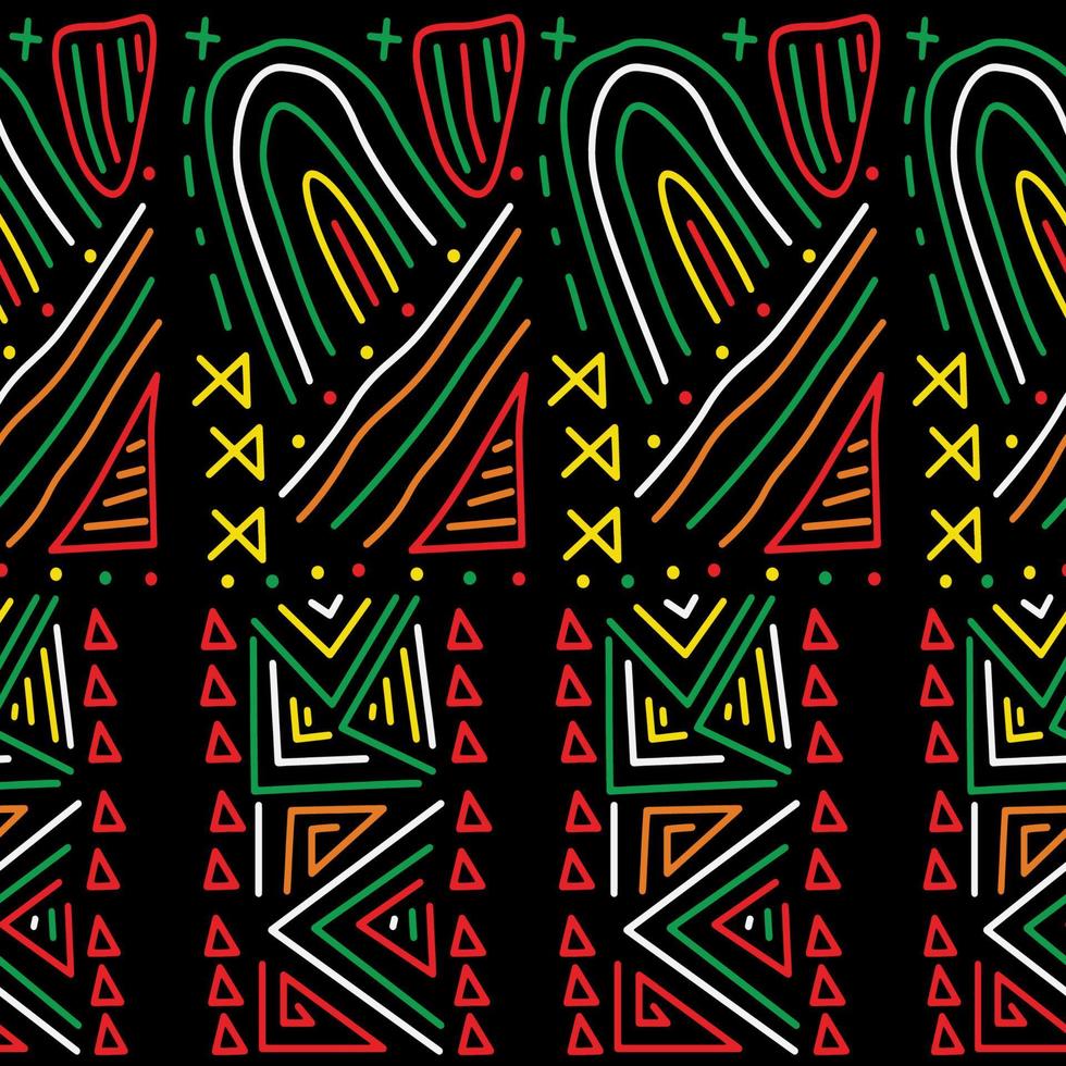 African Seamless Pattern Concept vector