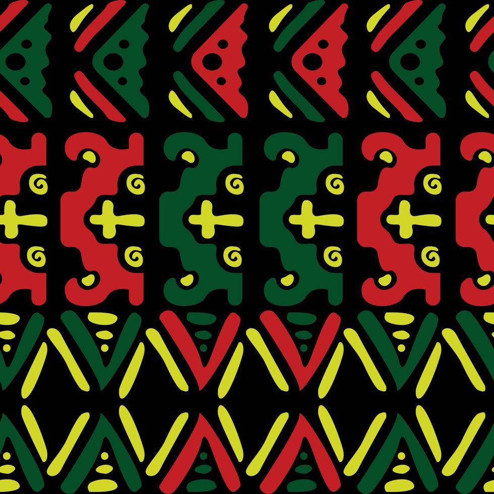 African Seamless Pattern Concept vector