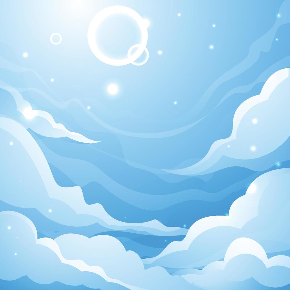 Blue Sky Background Concept vector