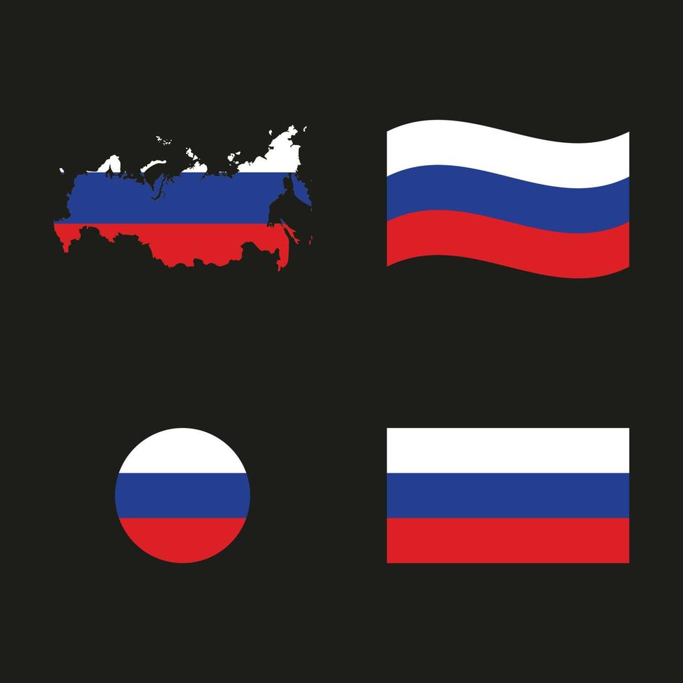 bandera del estado ruso vector