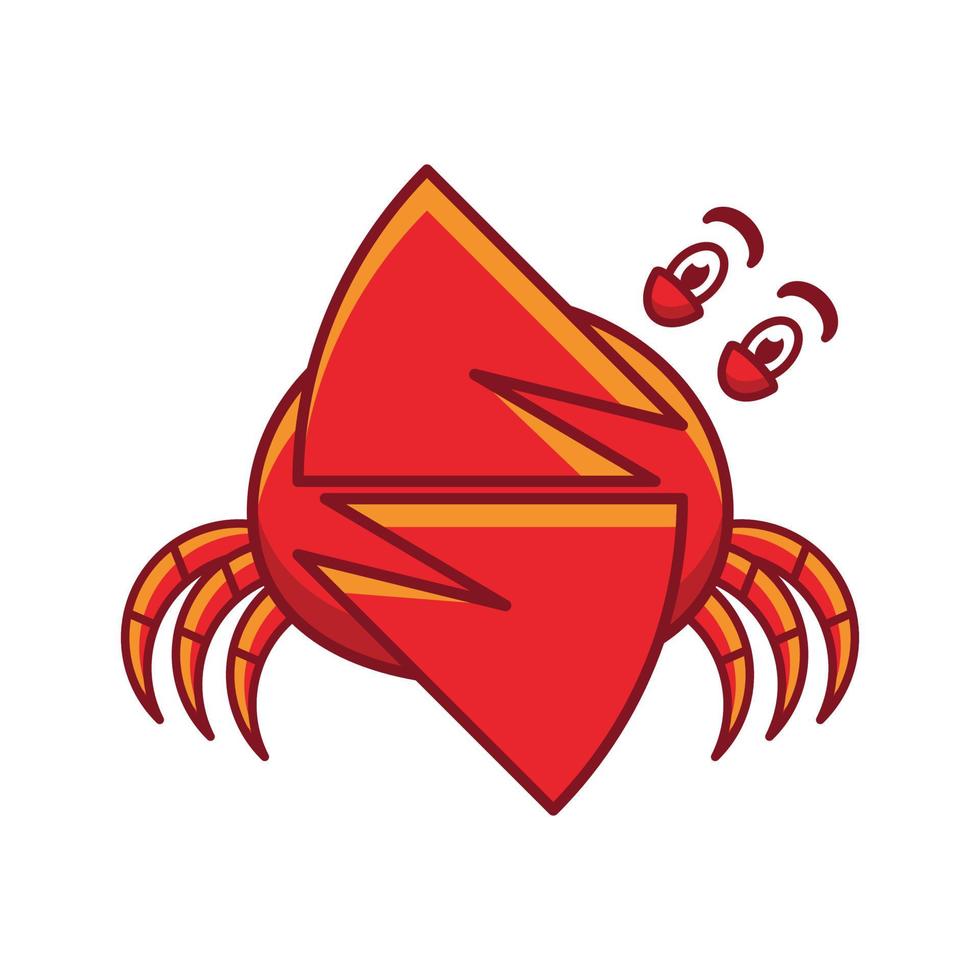 Crab S logo vector