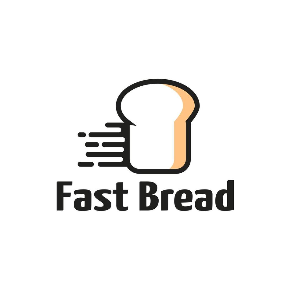 Simple fast bread icon design logo Cake Logo Template vector