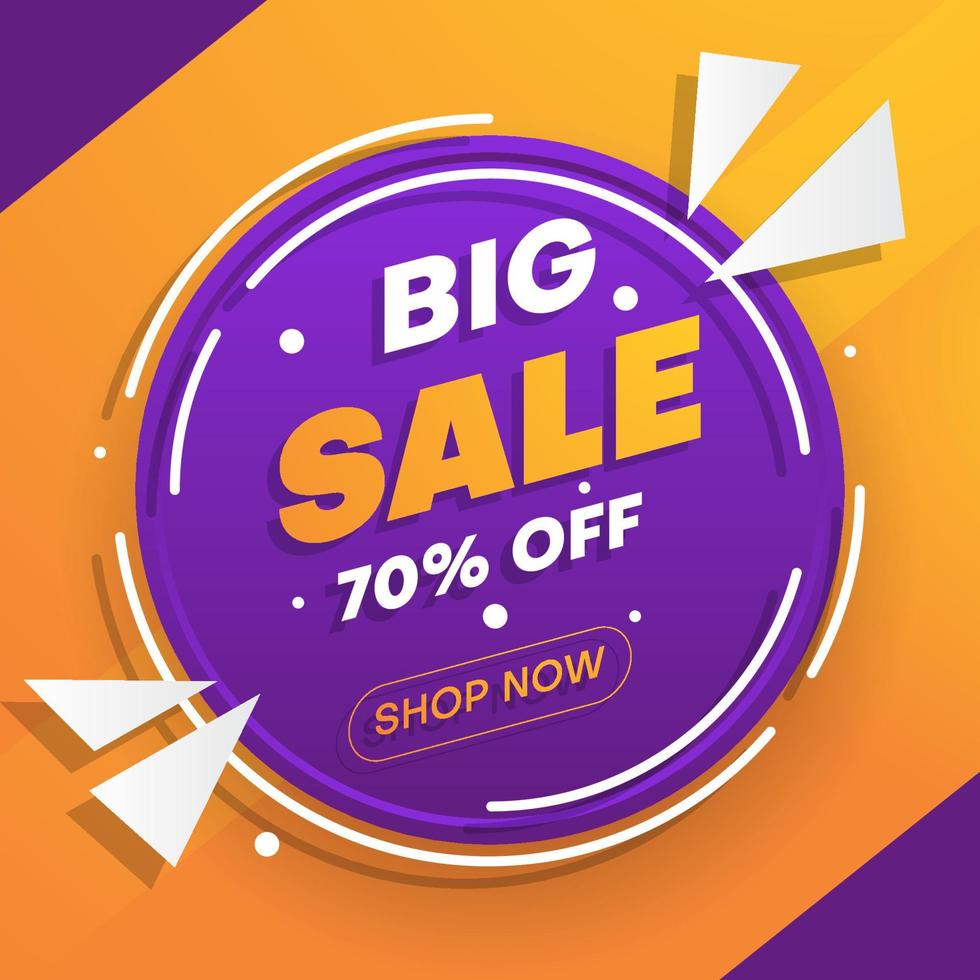 big sale banner design . can be use for social media post. business vector illustration