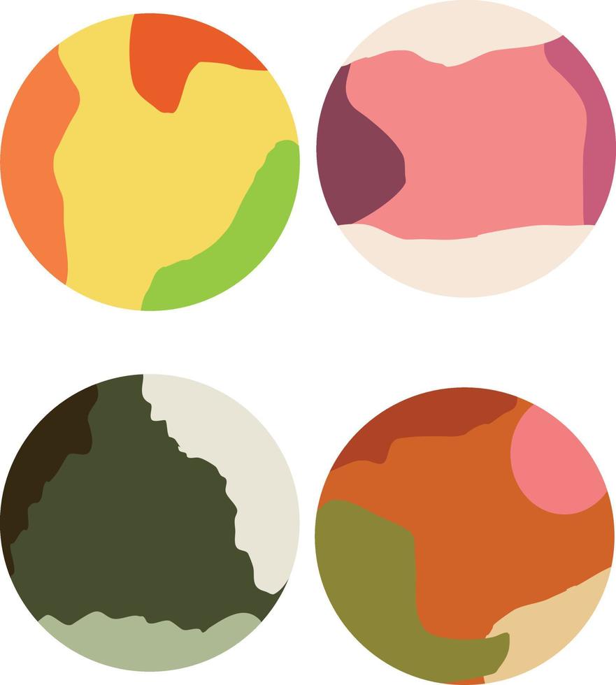 Color full ball patern vector