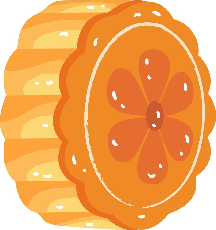 Moon Cake Side View vector