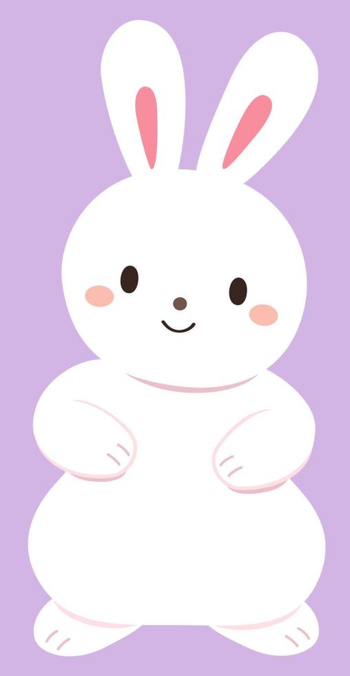 Rabbit Standing Illustration vector