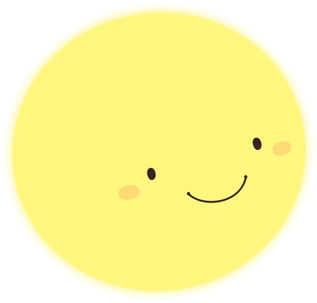 Smiling Moon Illustration vector