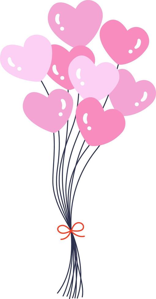 manojo de globos vector