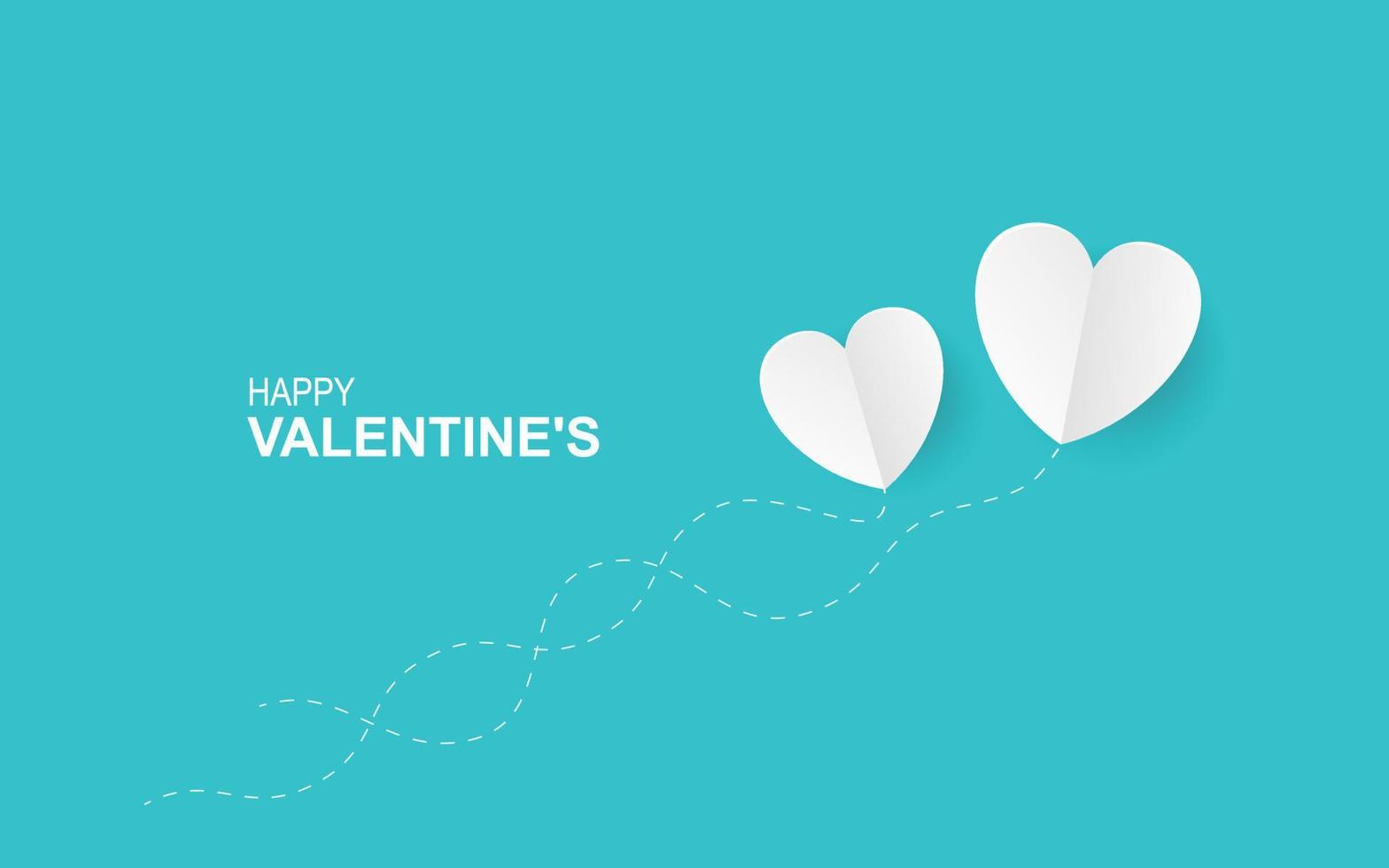 Minimalistic valentine's day background. vector