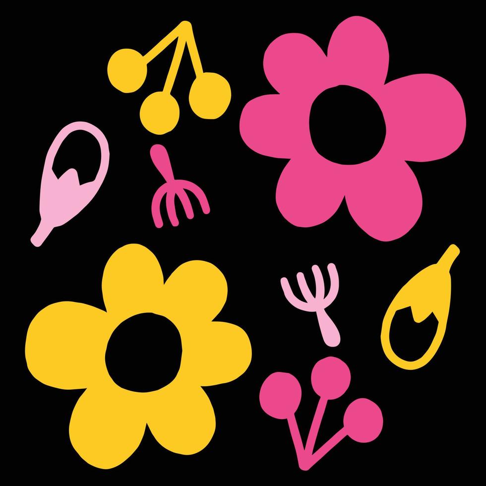 vector cute flower