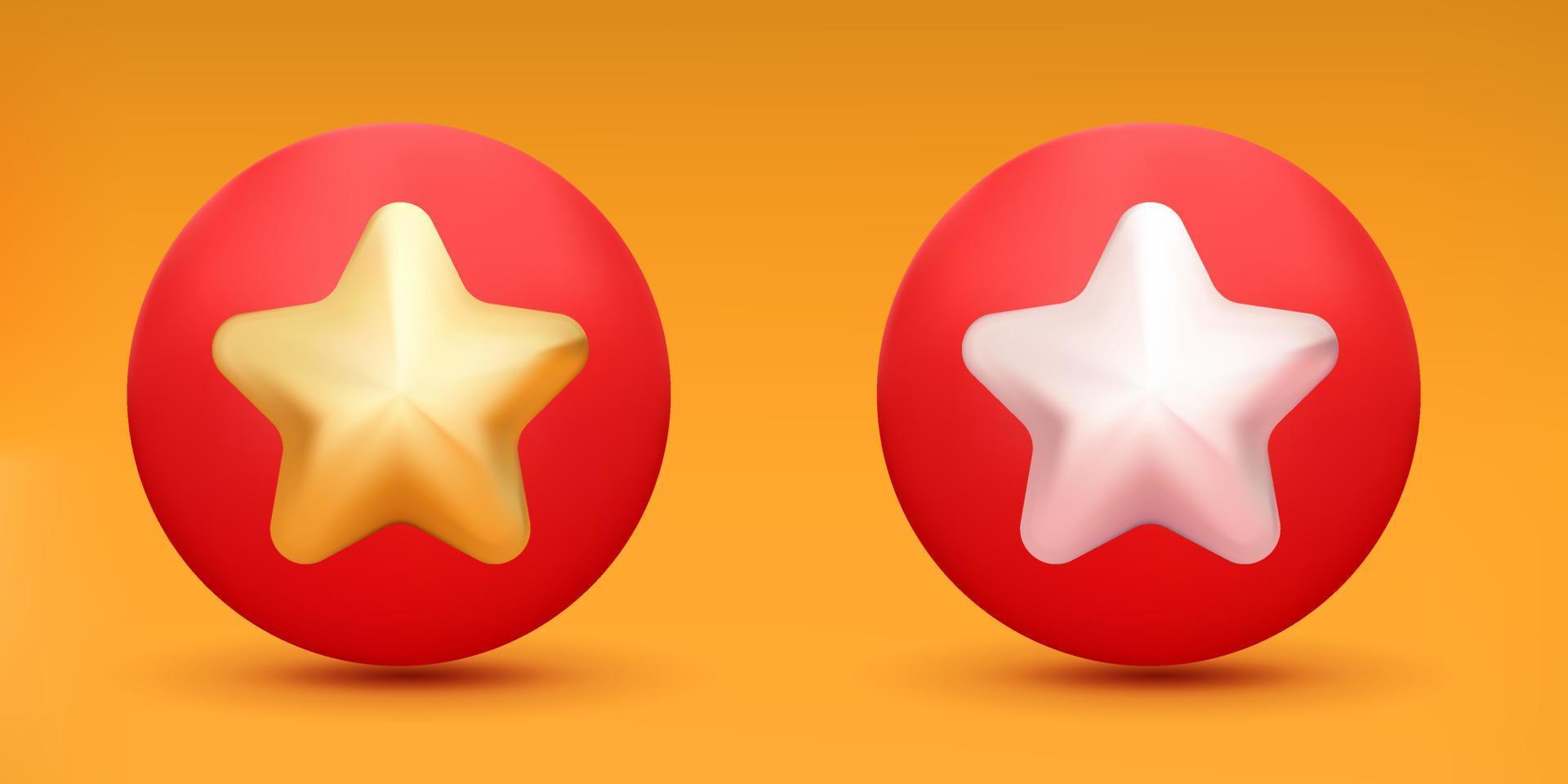 3d hero icon symbol. 3d gold silver star. 3d render mesh vector