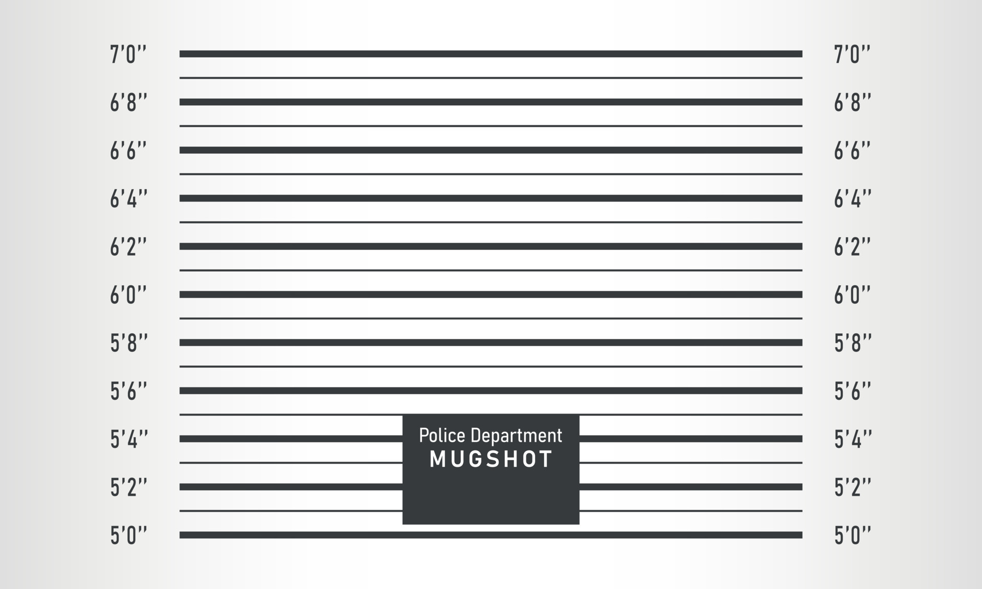 Blank Criminal Police Lineup Or Mug Shot Vector Background Stock