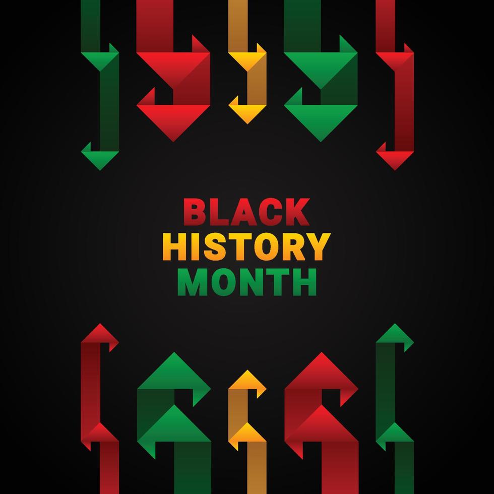 Black History Month Design vector