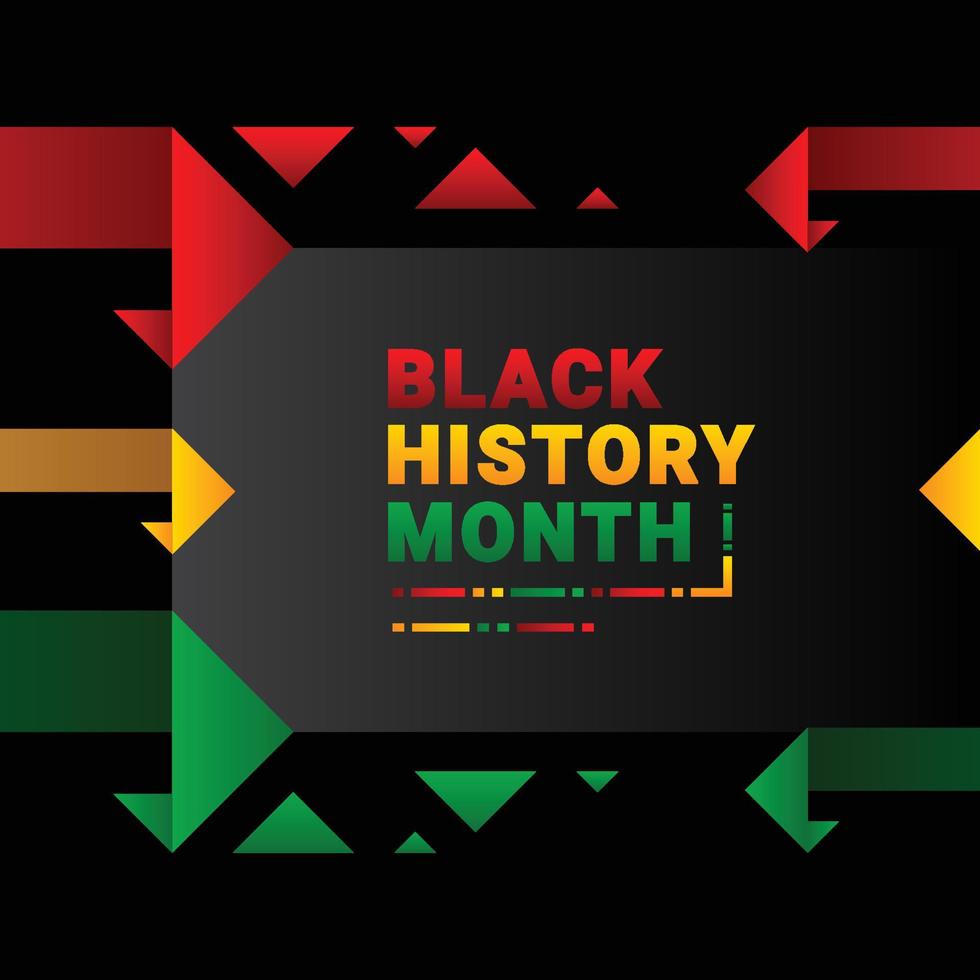 Black History Month Design vector