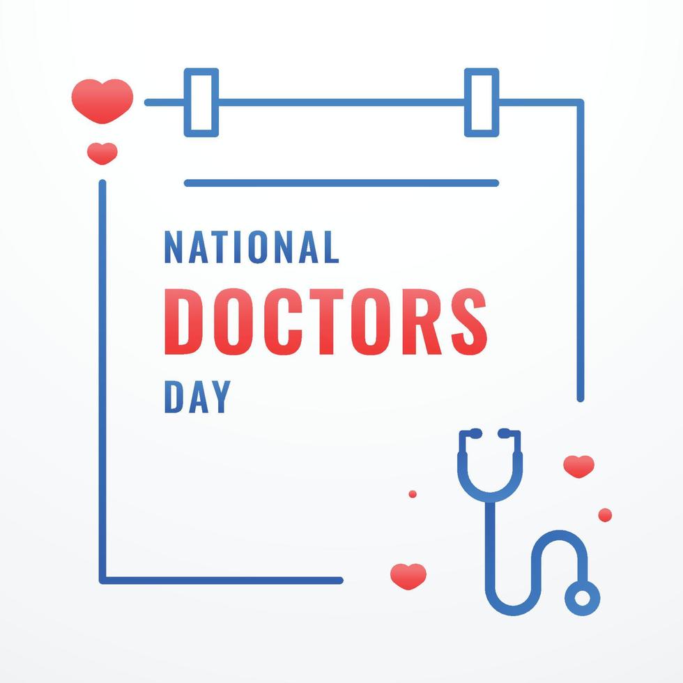 Doctors Day Design vector