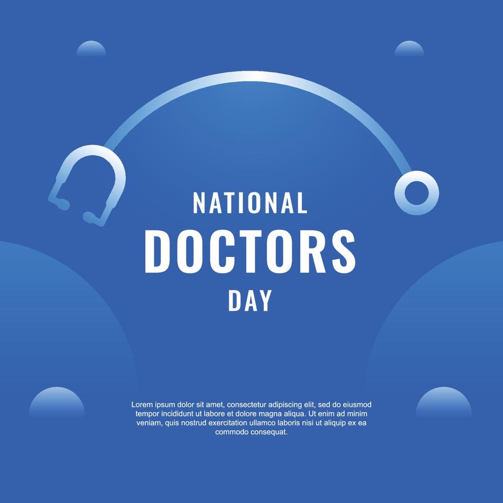 Doctors Day Design vector