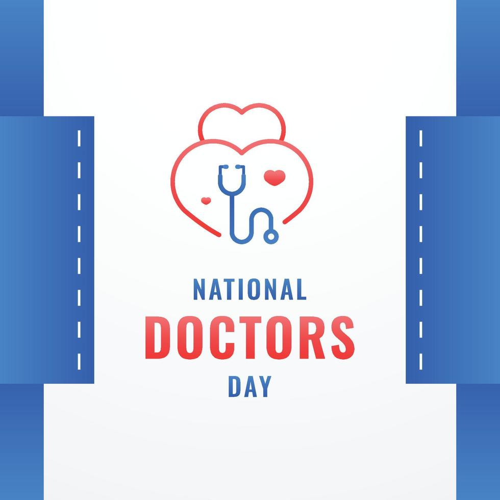 Doctors Day Design vector