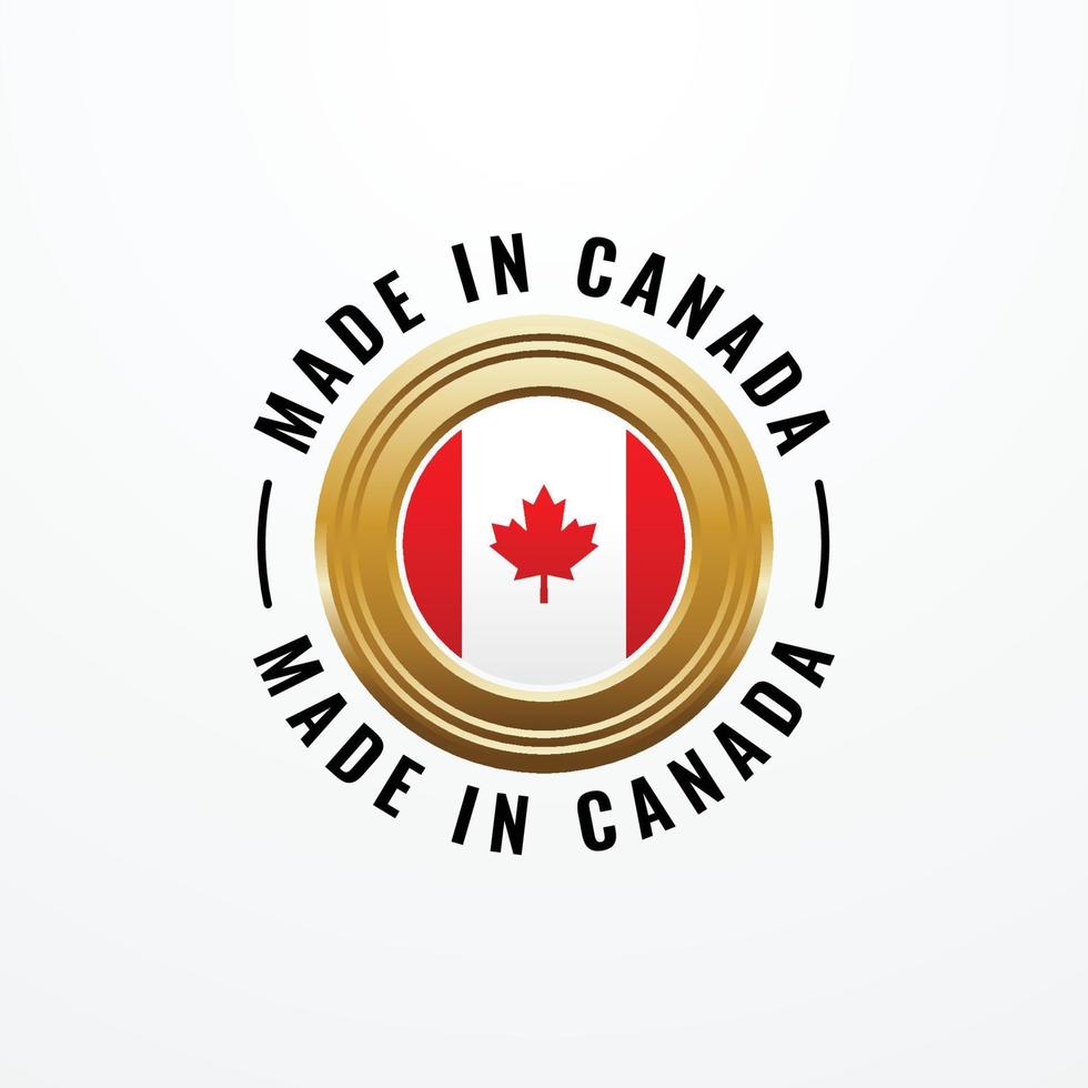 hecho en diseño de canadá vector