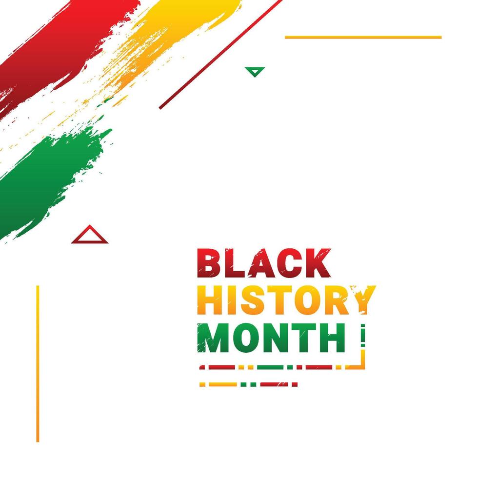 Black History Month Design vector