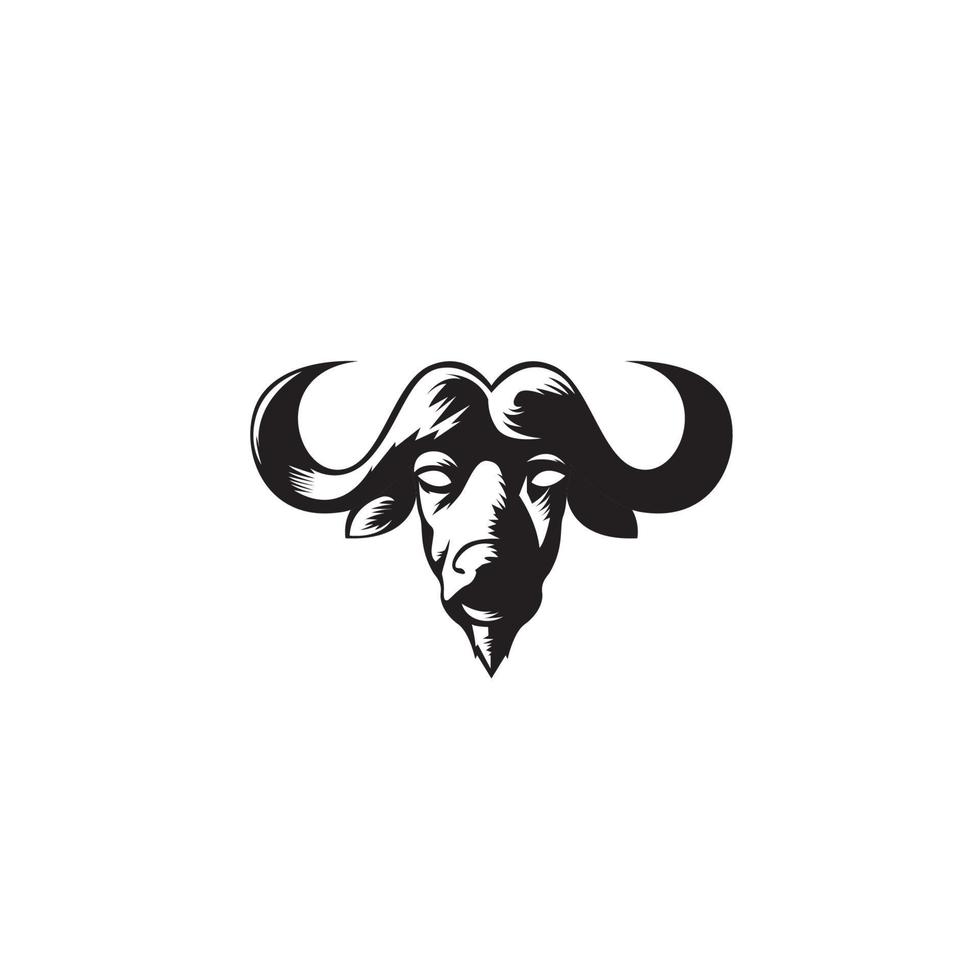 BULL HEAD LOGO VECTOR SYMBOL ILLUSTRATION LOGO DESIGN