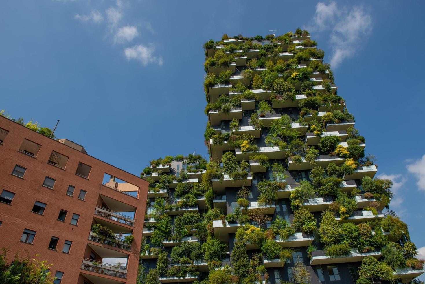 Milan I italy 2020 Vertical forest of Milan, the most innovative skyscraper in the world photo