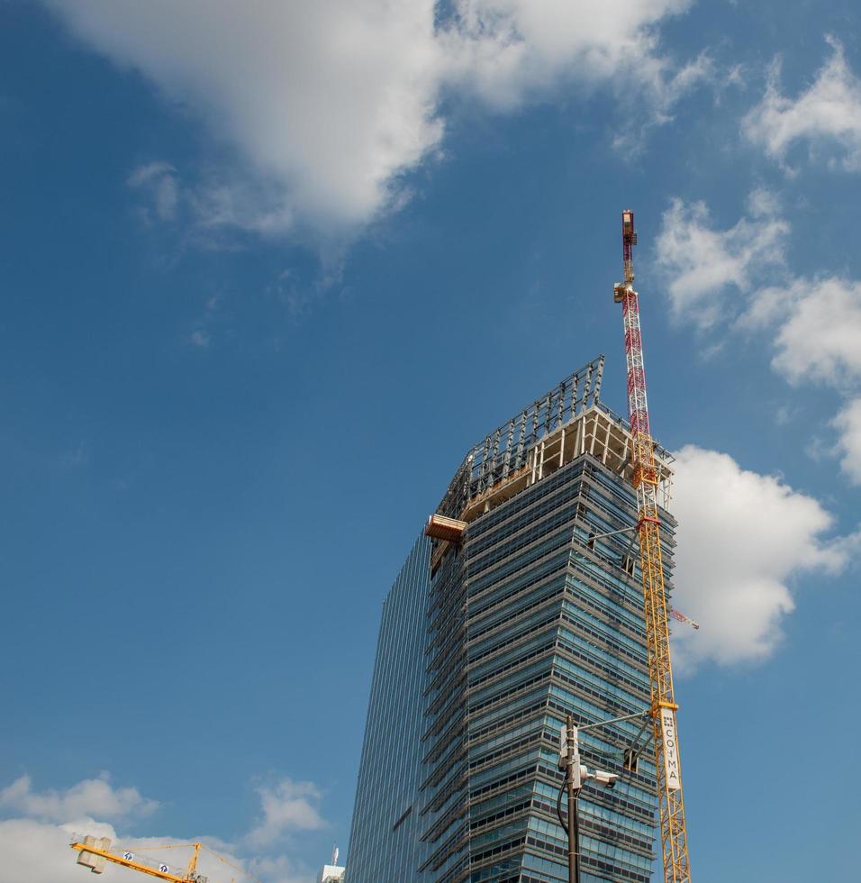 Milan Italy 2021 Gioia 22 tower, nicknamed shard of glass, photo