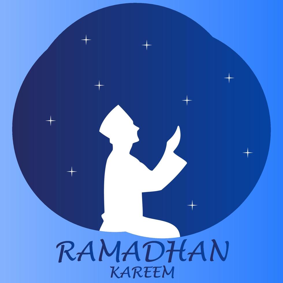 Illustration vector graphic cartoon character of ramadan kareem
