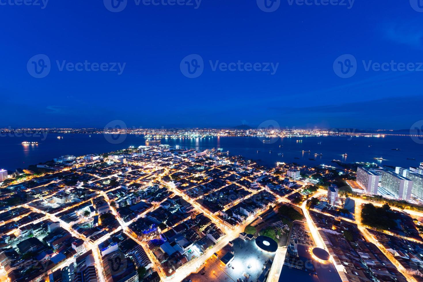 Georgetown city in blue hour photo