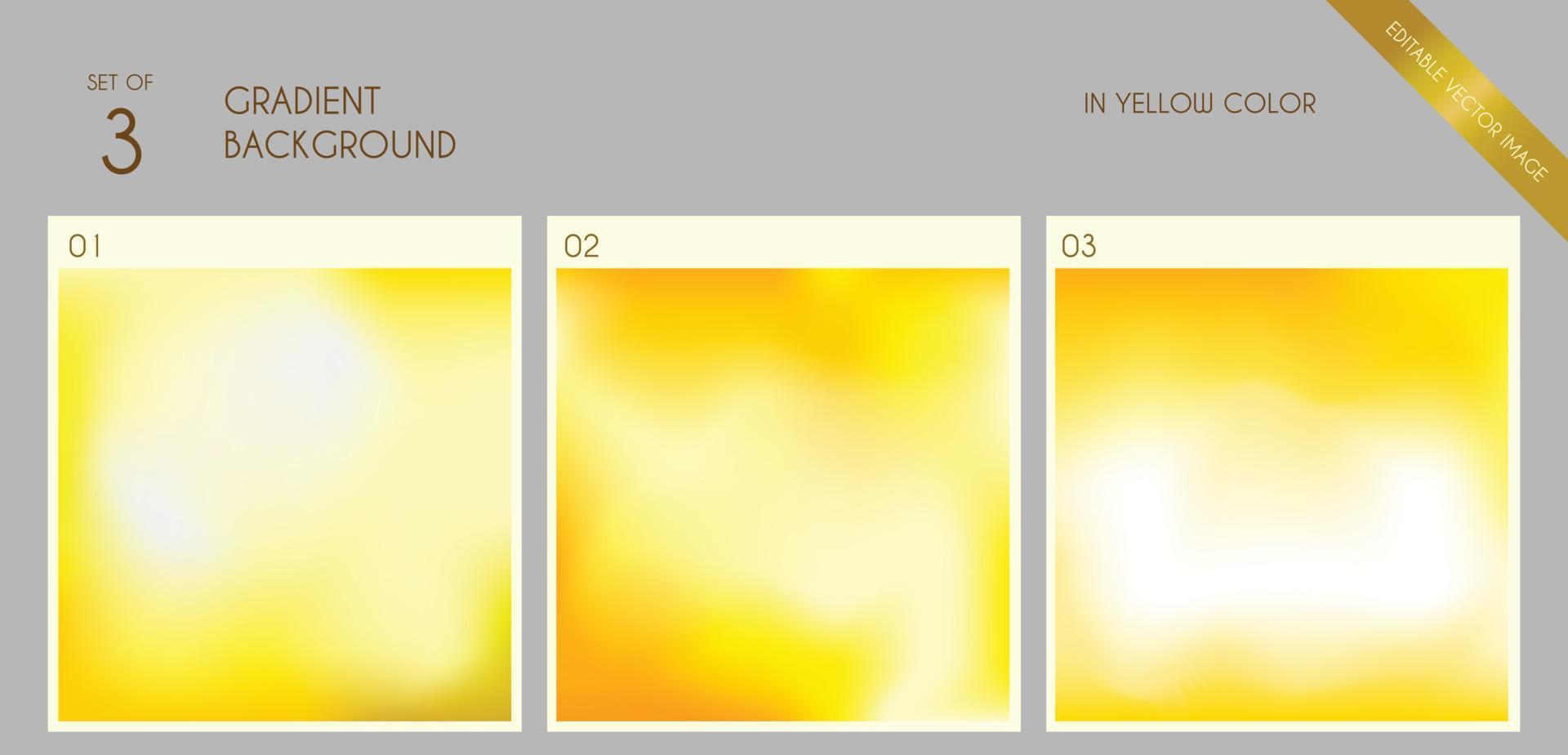 gradient color background in yellow vector